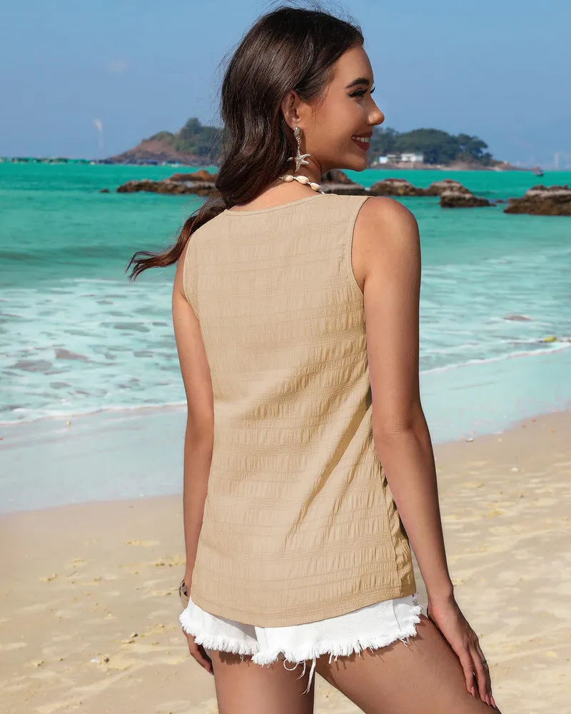 Zeagoo V Neck Cami Tank Tops