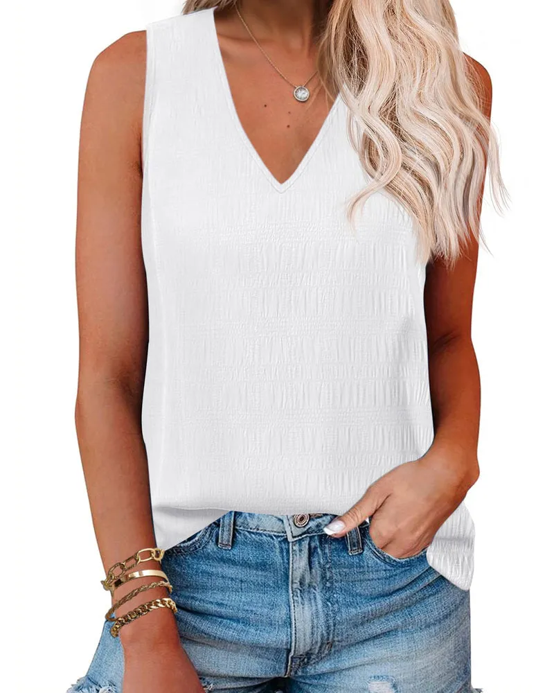 Zeagoo V Neck Cami Tank Tops