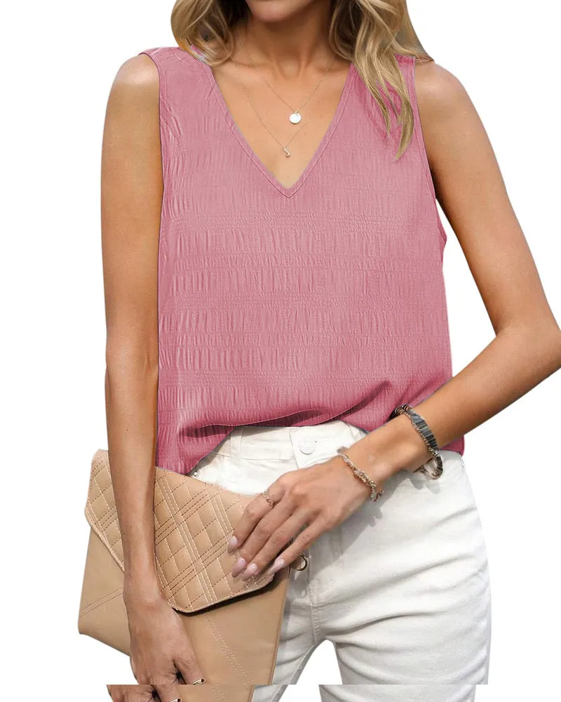 Zeagoo V Neck Cami Tank Tops